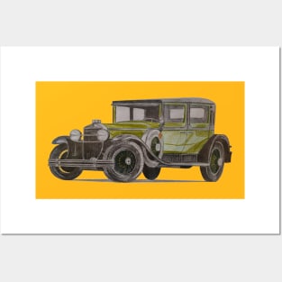 Vintage car Posters and Art